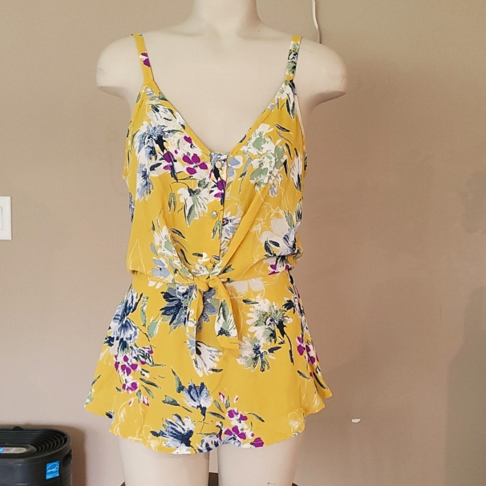 Bright Floral Tank - Picture 1 of 7